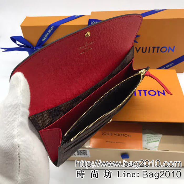 路易威登LV頂級原單 N63544大紅海外原單私貨代購級品質實物拍攝 女士錢包 ZY1066